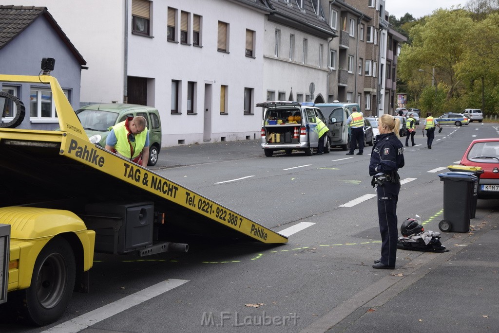 VU Krad PKW Koeln Duennwald Berlinerstr P127.JPG - Miklos Laubert